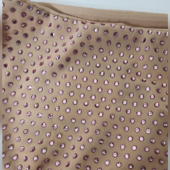 Cynthia Rowley Pink Studded Crop Top - Picture 11 of 11